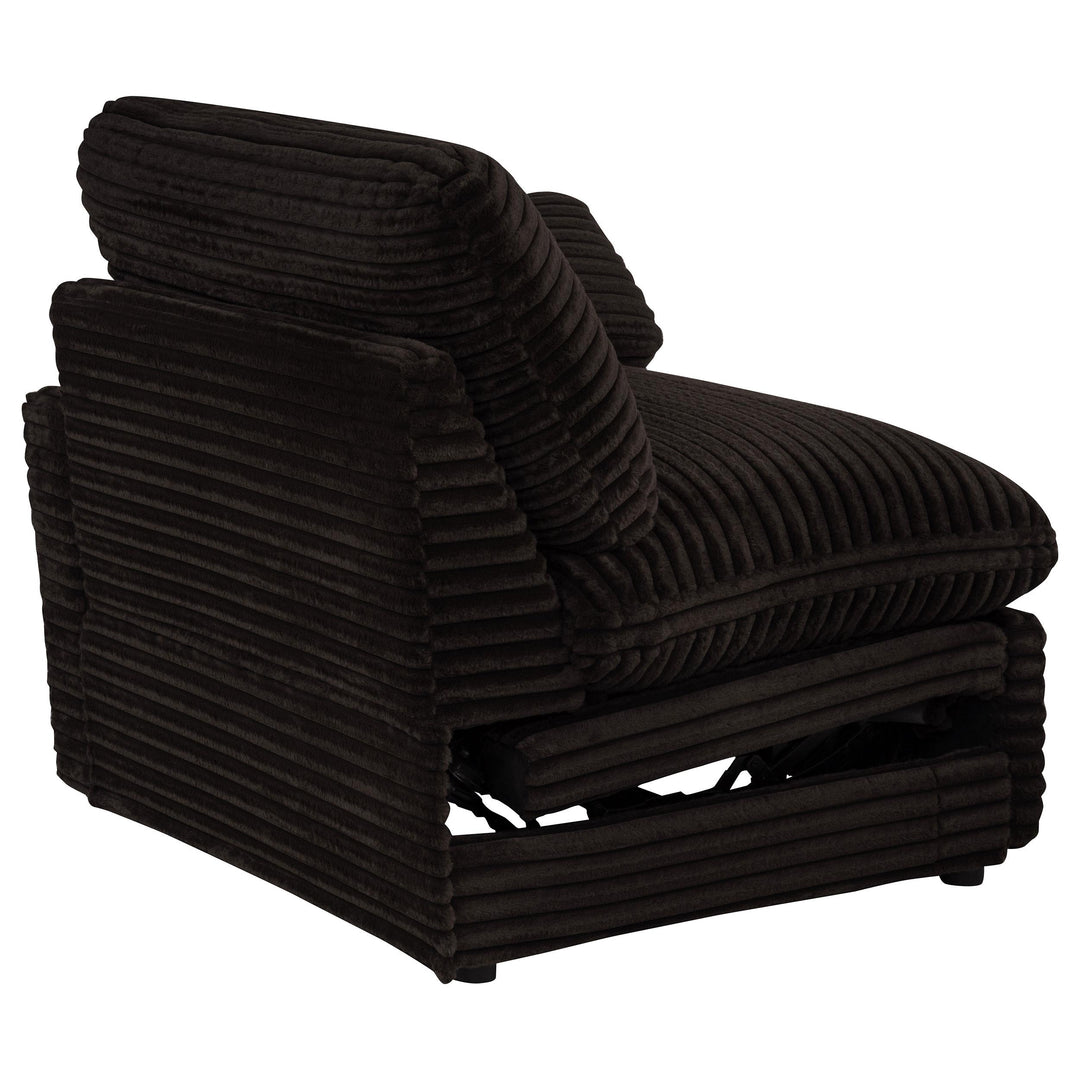 Collins Modular Power Loveseat Chocolate Brown