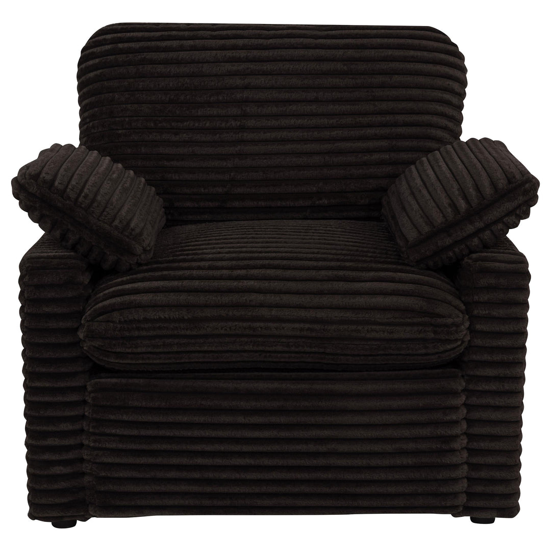 Collins Upholstered Power Recliner Chair Chocolate Brown