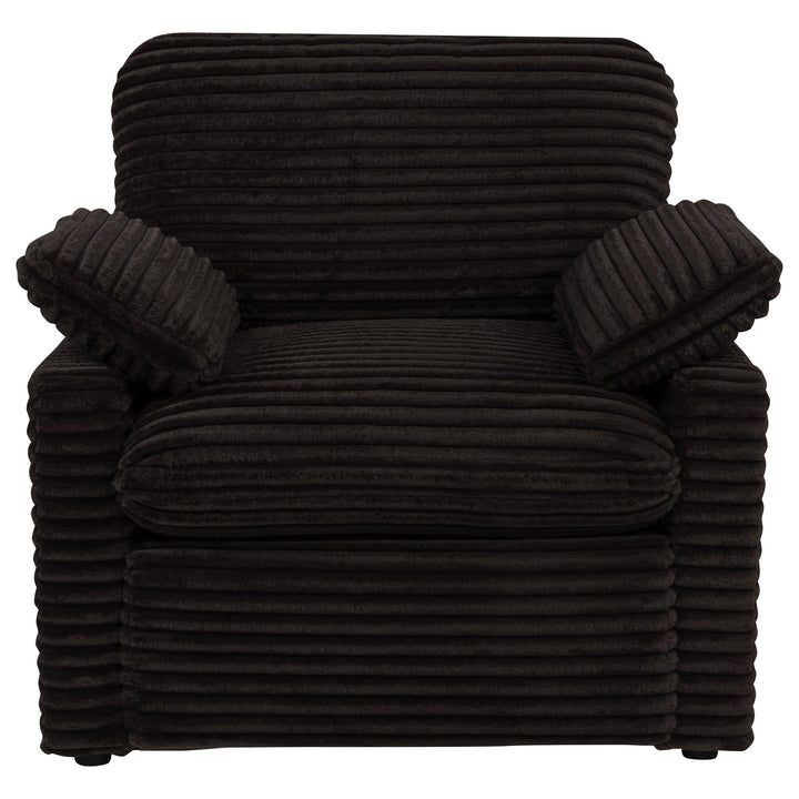 Collins Upholstered Power Recliner Chair Chocolate Brown