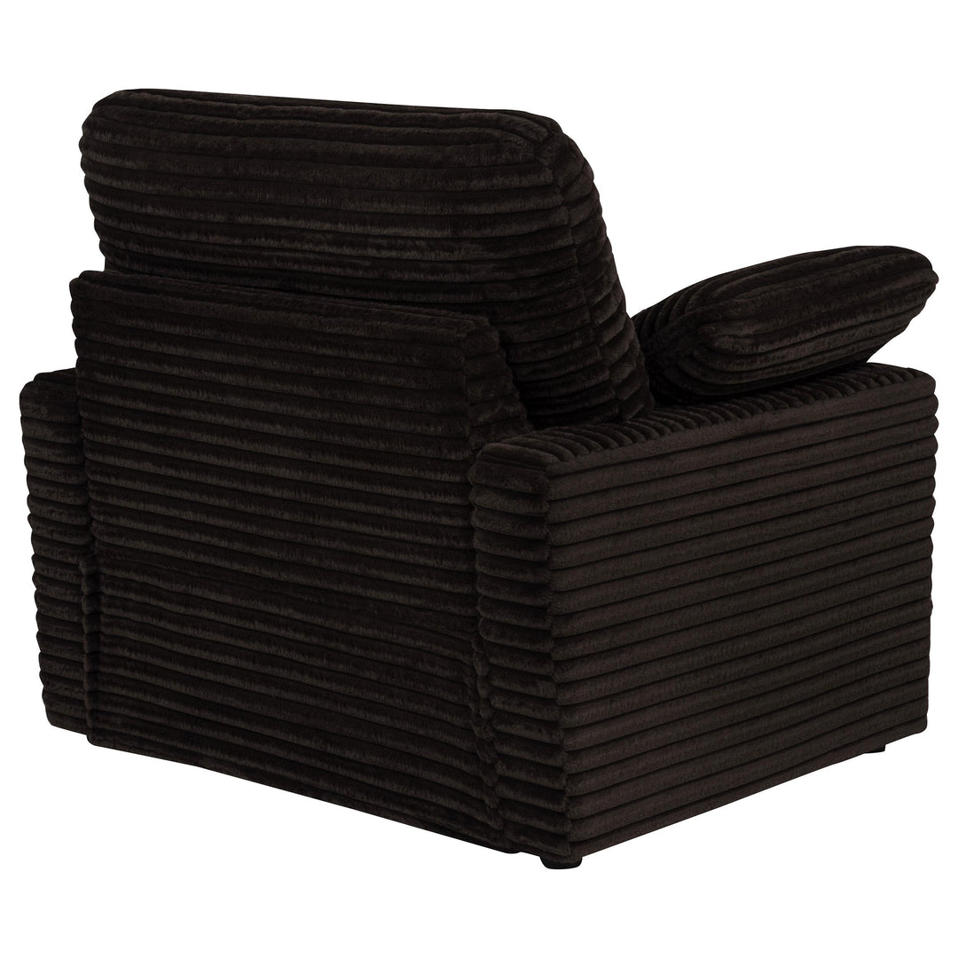 Collins Upholstered Power Recliner Chair Chocolate Brown