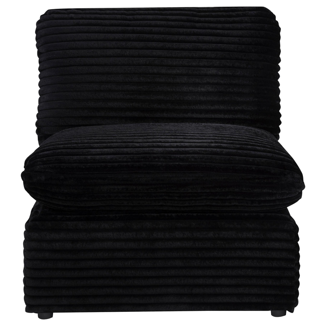 Collins Modular Armless Chair Black