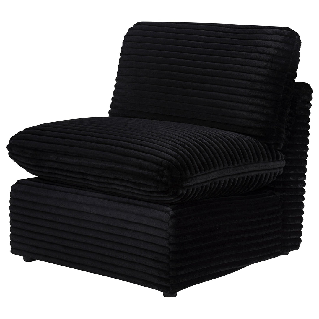Collins Modular Armless Chair Black