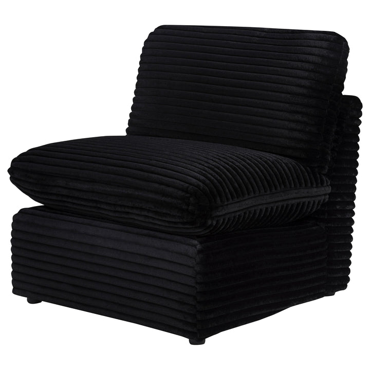 Collins Modular Armless Chair Black