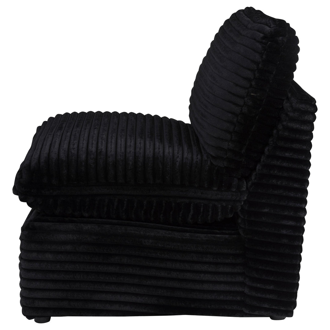 Collins Modular Armless Chair Black