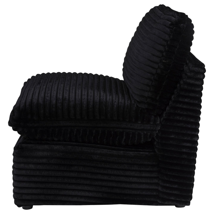 Collins Modular Armless Chair Black