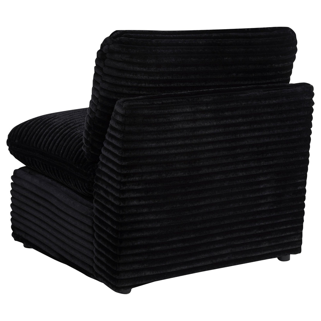 Collins Modular Armless Chair Black