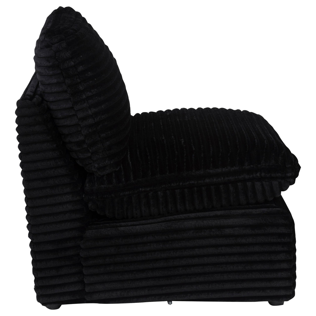 Collins Modular Armless Chair Black