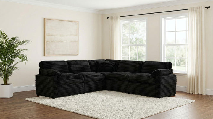 Collins Modular Armless Chair Black