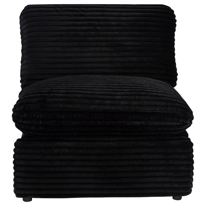 Collins Modular Power Armless Recliner Black