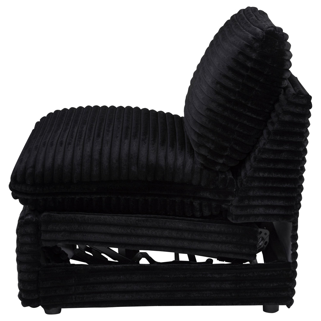 Collins Modular Power Armless Recliner Black