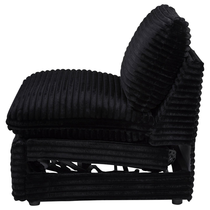 Collins Modular Power Armless Recliner Black