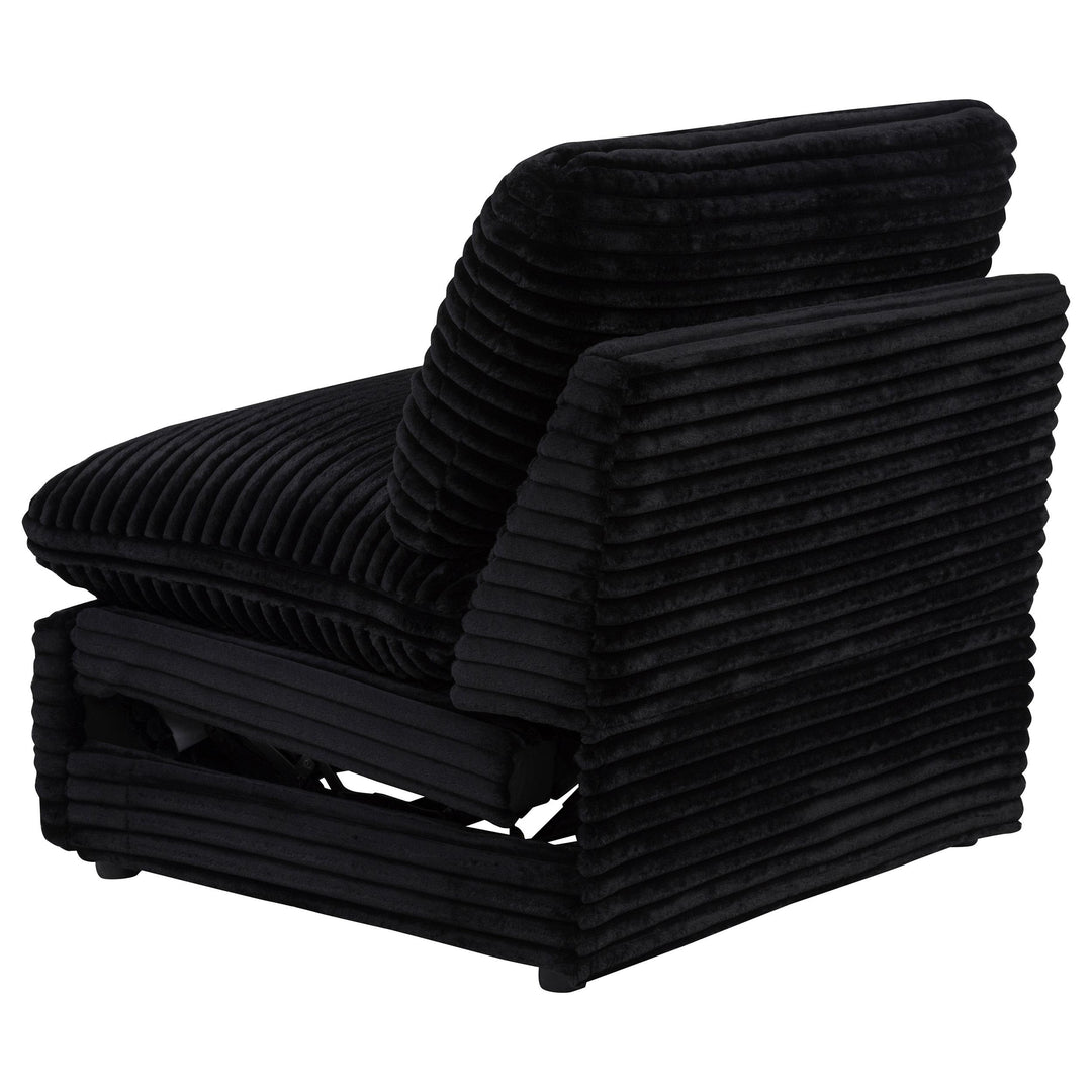 Collins Modular Power Armless Recliner Black