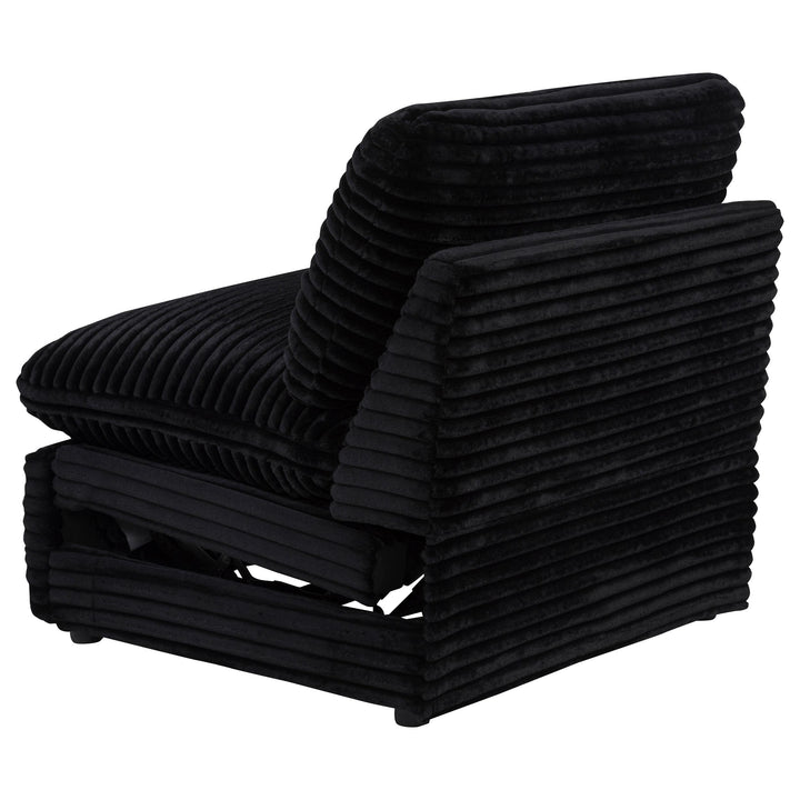 Collins Modular Power Armless Recliner Black