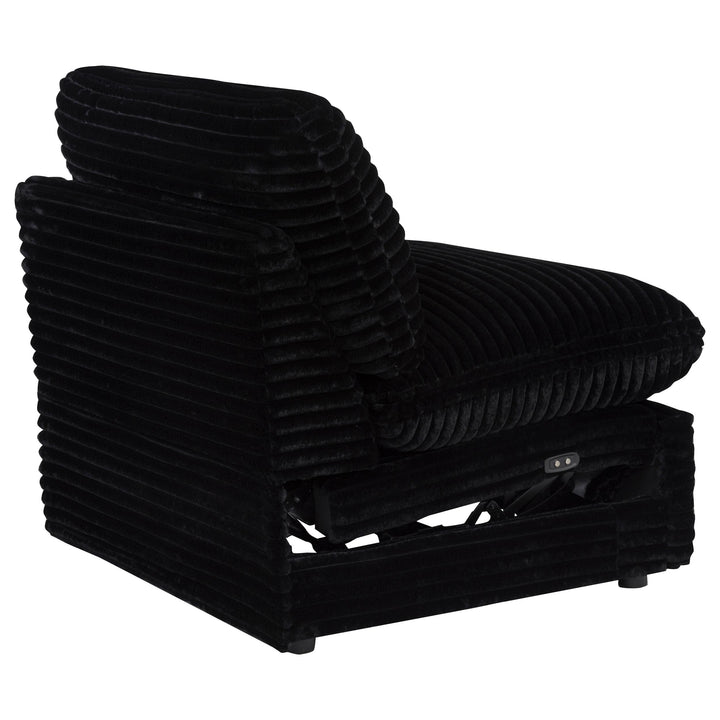 Collins Modular Power Armless Recliner Black