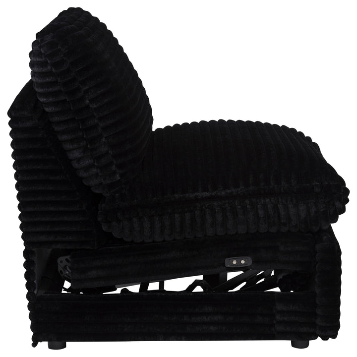Collins Modular Power Armless Recliner Black