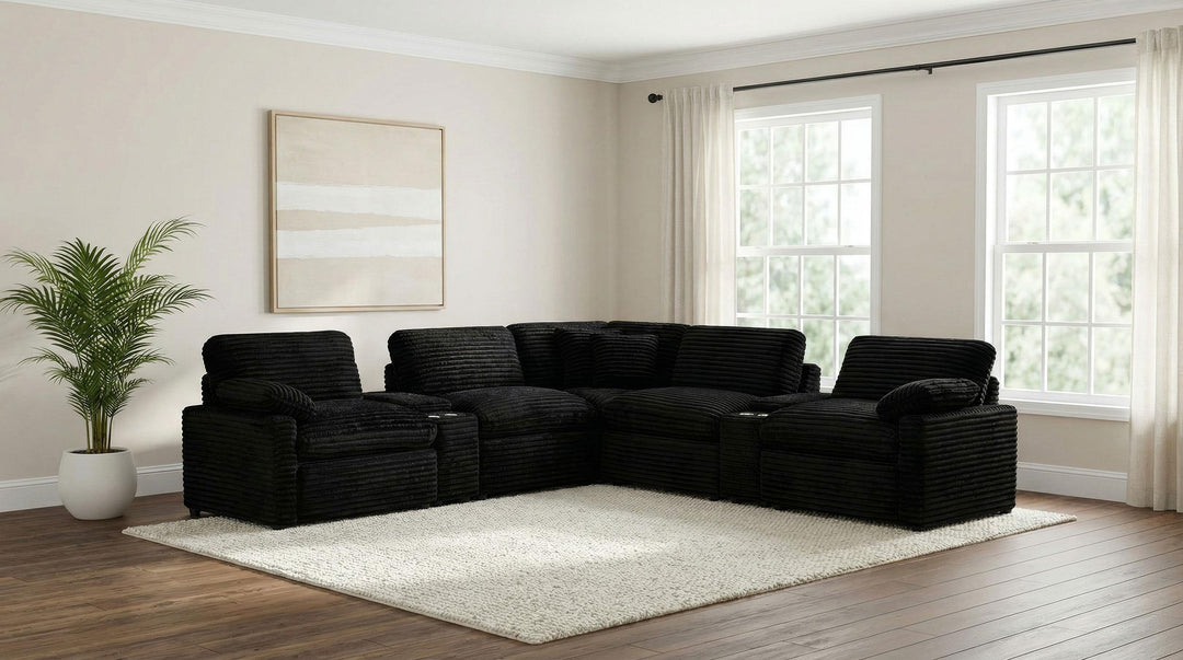 Collins Modular LAF Power Recliner Black