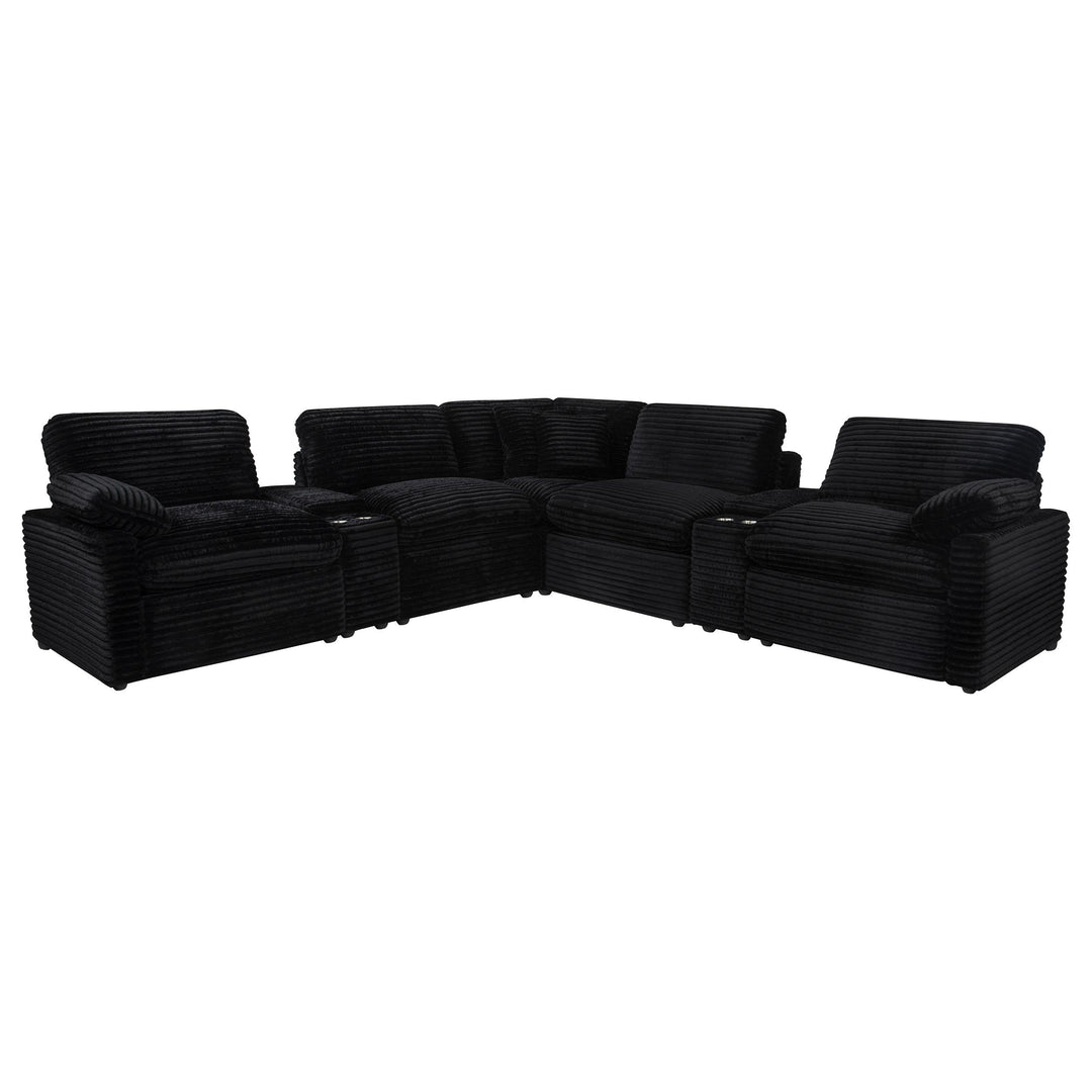 Collins 7-piece Modular Power Reclining Sectional Black
