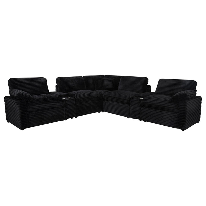 Collins 7-piece Modular Power Reclining Sectional Black