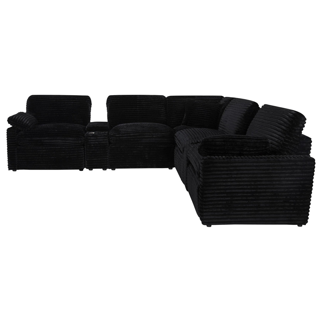 Collins 7-piece Modular Power Reclining Sectional Black
