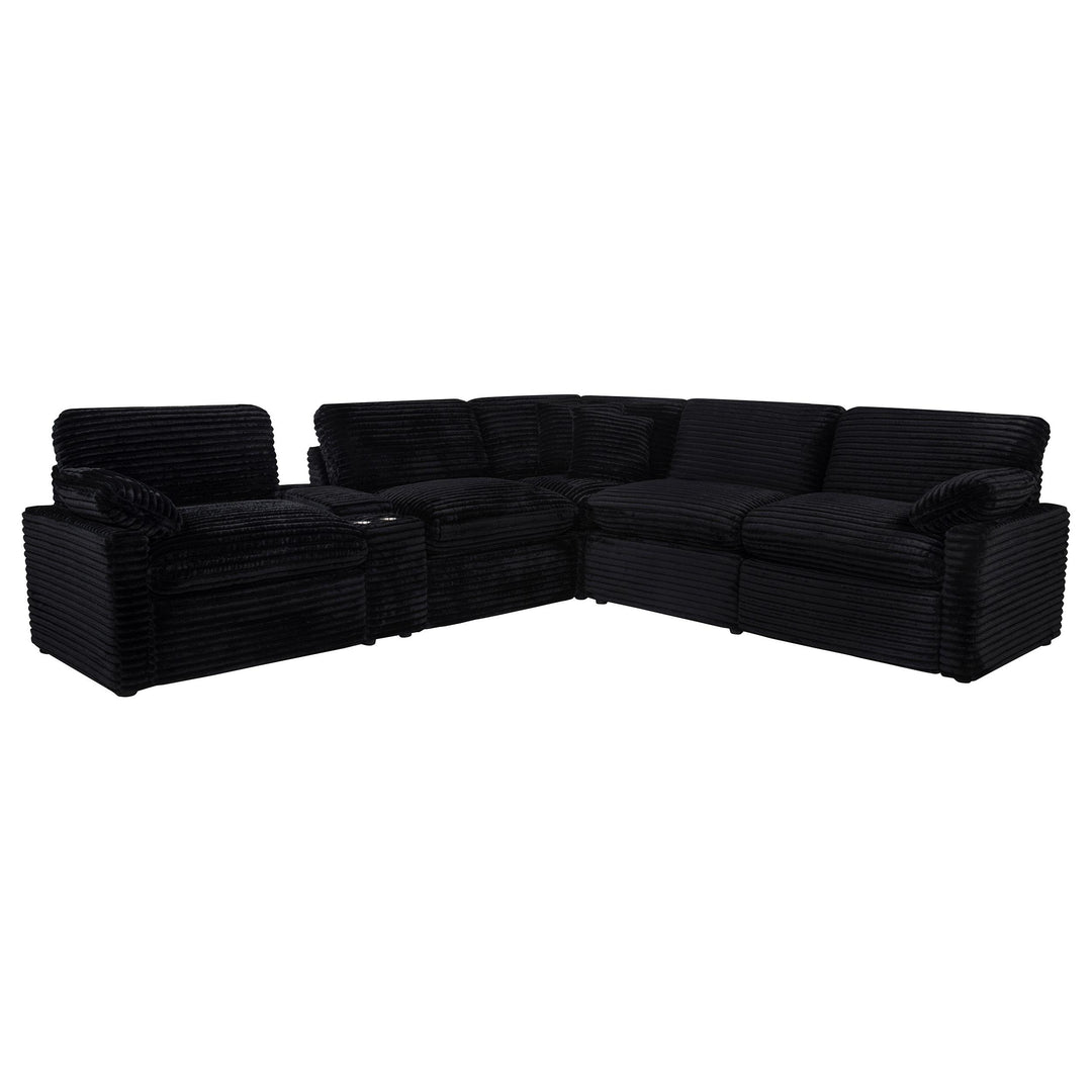 Collins 6-piece Modular Power Reclining Sectional Black