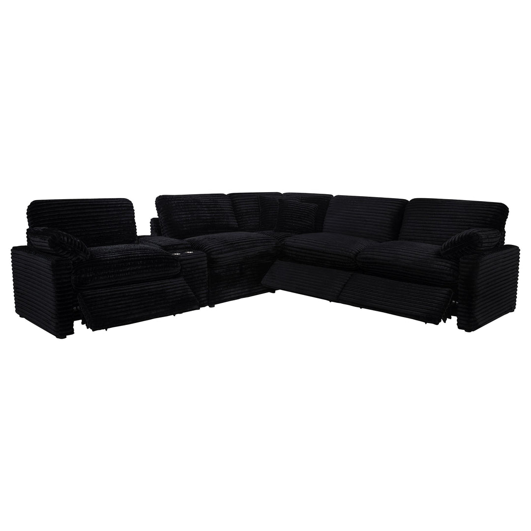 Collins 6-piece Modular Power Reclining Sectional Black