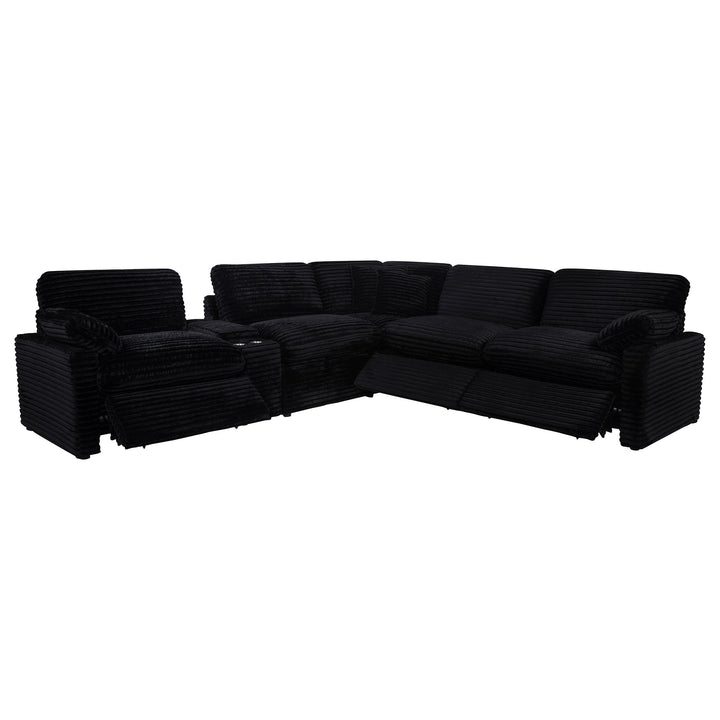 Collins 6-piece Modular Power Reclining Sectional Black