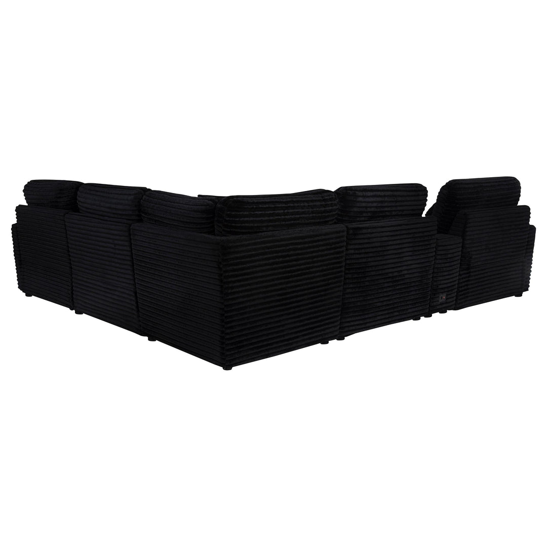 Collins 6-piece Modular Power Reclining Sectional Black