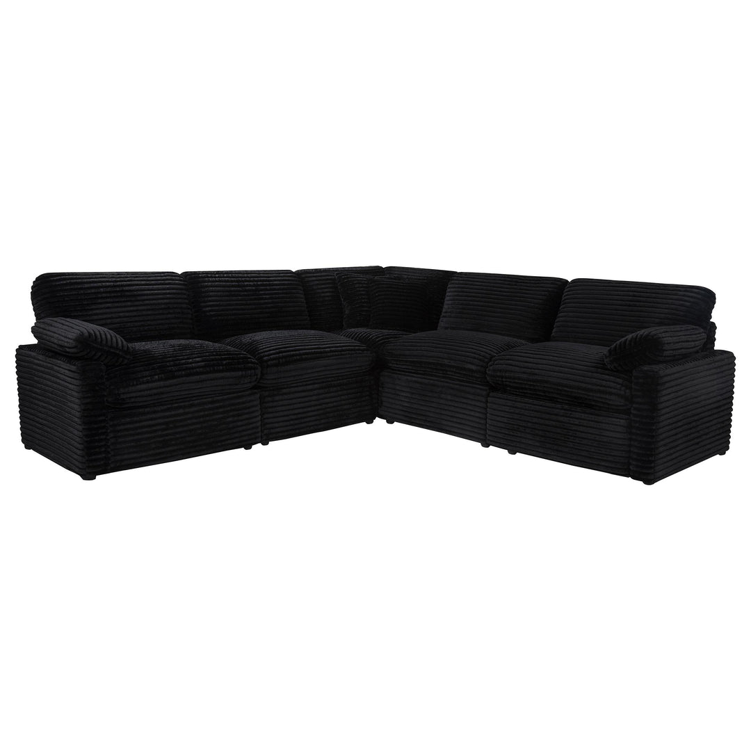 Collins 5-piece Modular Power Reclining Sectional Black