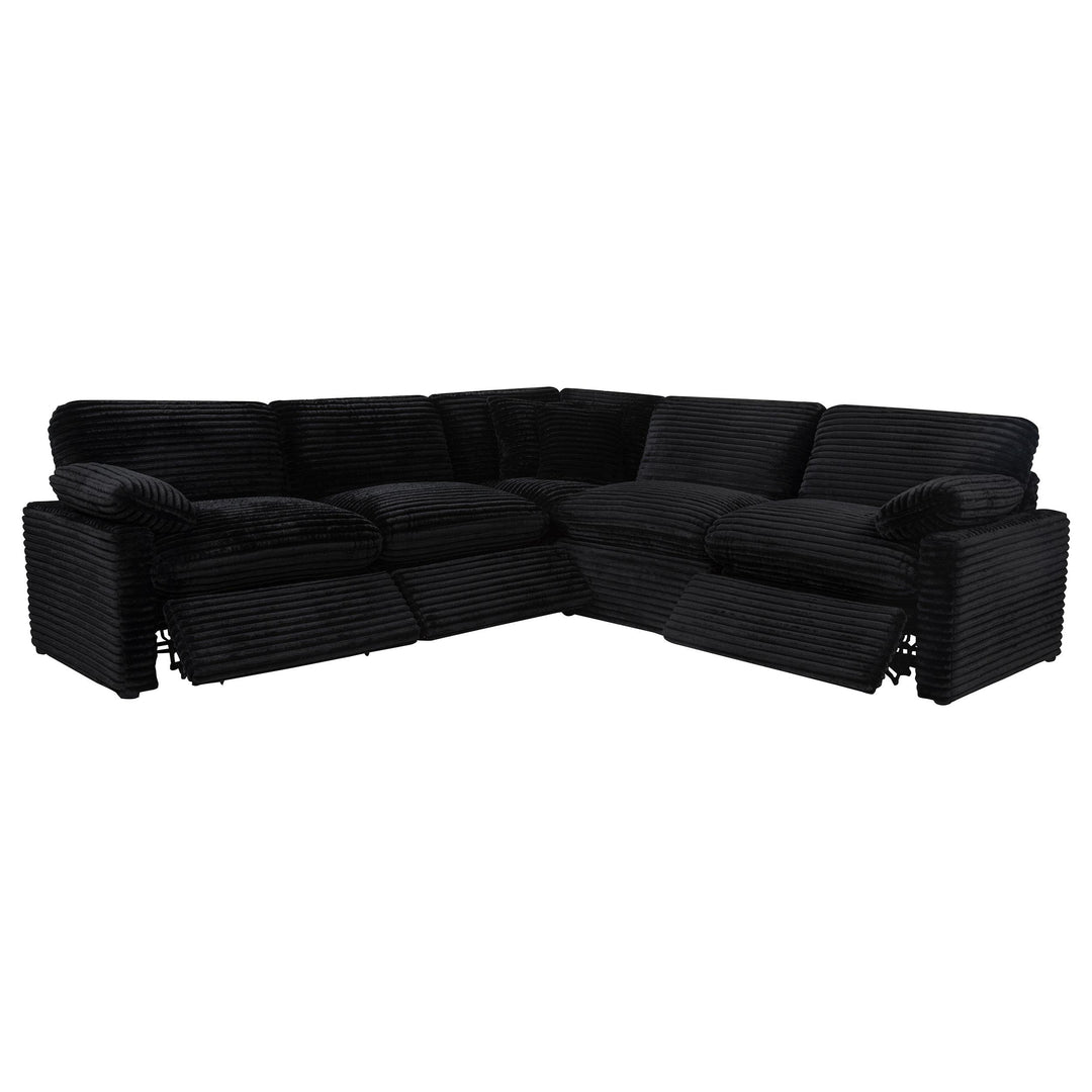 Collins 5-piece Modular Power Reclining Sectional Black