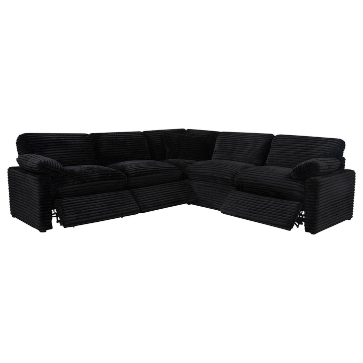 Collins 5-piece Modular Power Reclining Sectional Black