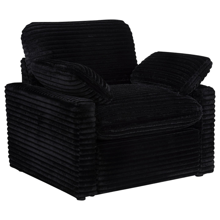 Collins Upholstered Power Recliner Chair Black