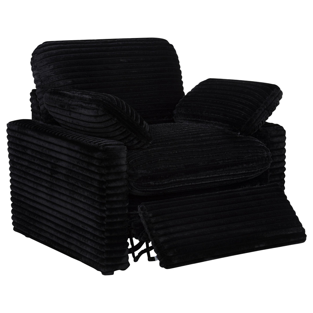 Collins Upholstered Power Recliner Chair Black