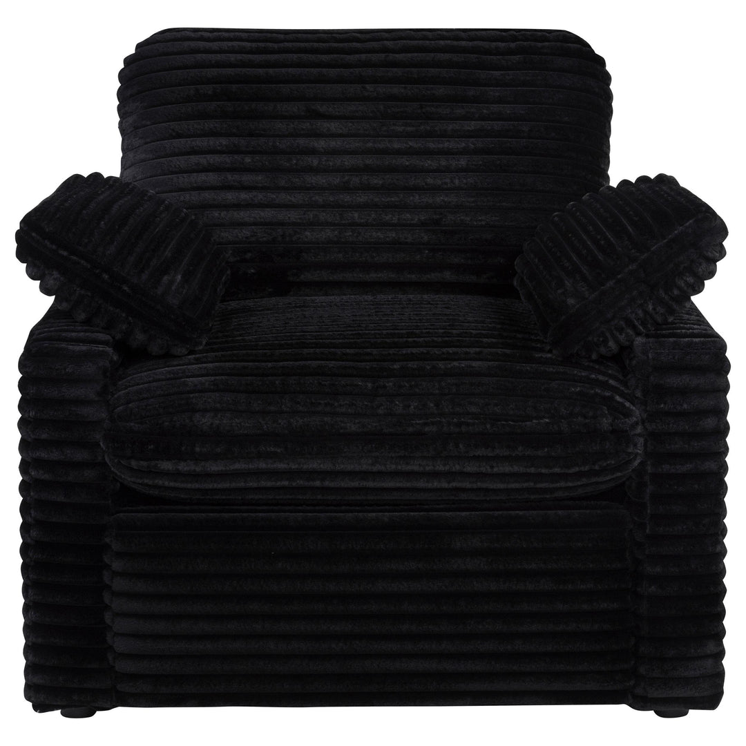 Collins Upholstered Power Recliner Chair Black
