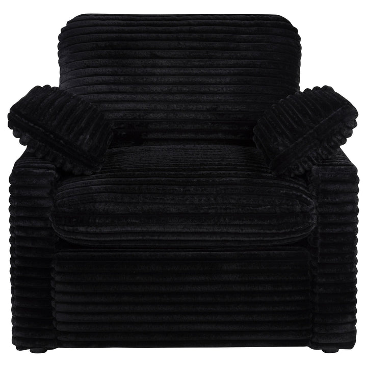Collins Upholstered Power Recliner Chair Black