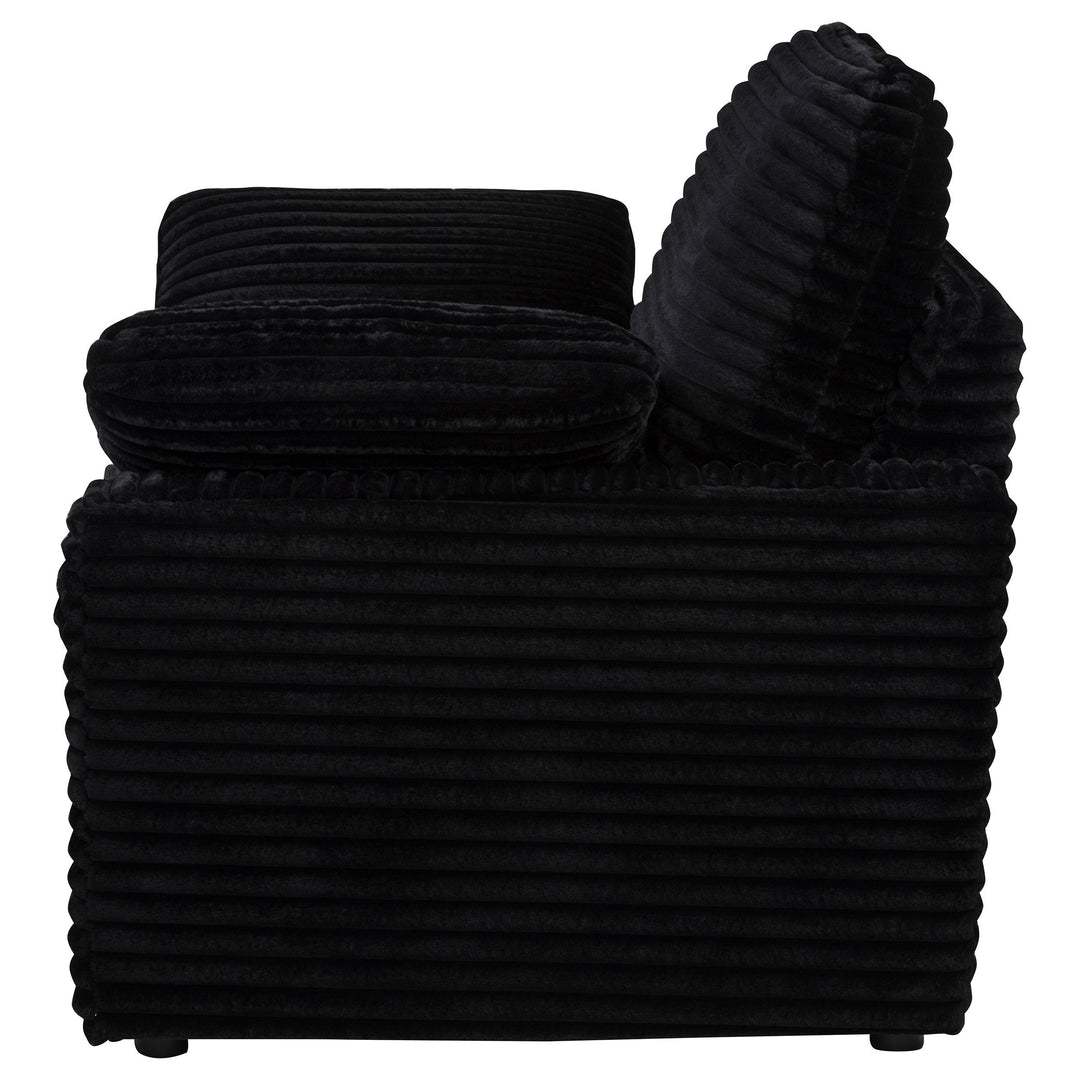 Collins Upholstered Power Recliner Chair Black