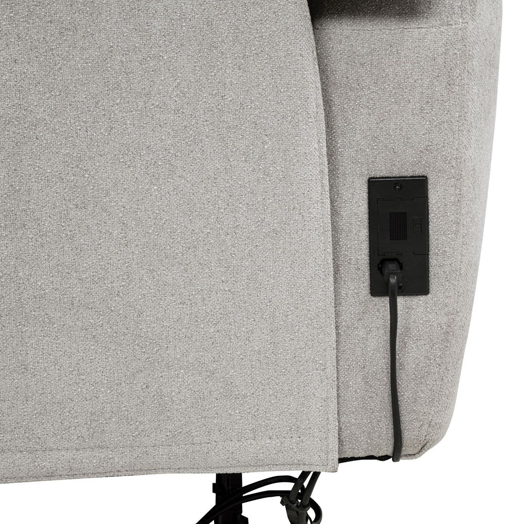 Sylmar 3-piece Chenille Power Reclining Sofa Set Dove Grey