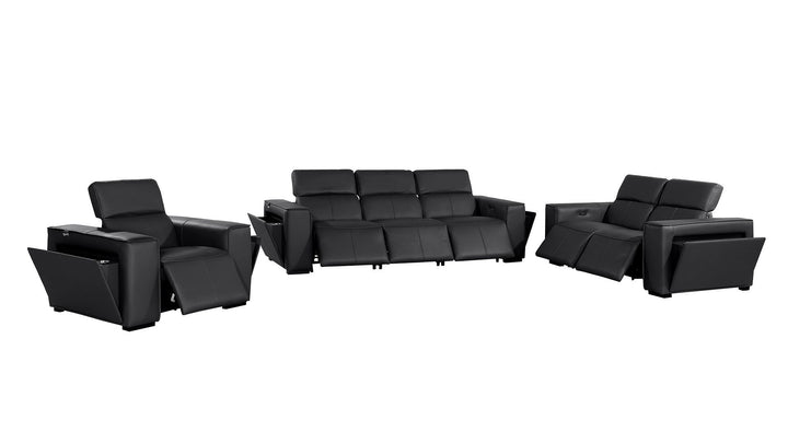 1224 - 6-Piece Modular Power Reclining Sofa, Loveseat &amp; Chair Set In With 6 Power Recliners &amp; Power Headrests