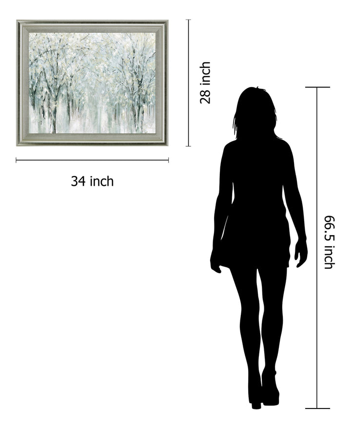 Frosted Grove - 28" x 34" Framed Wall Art