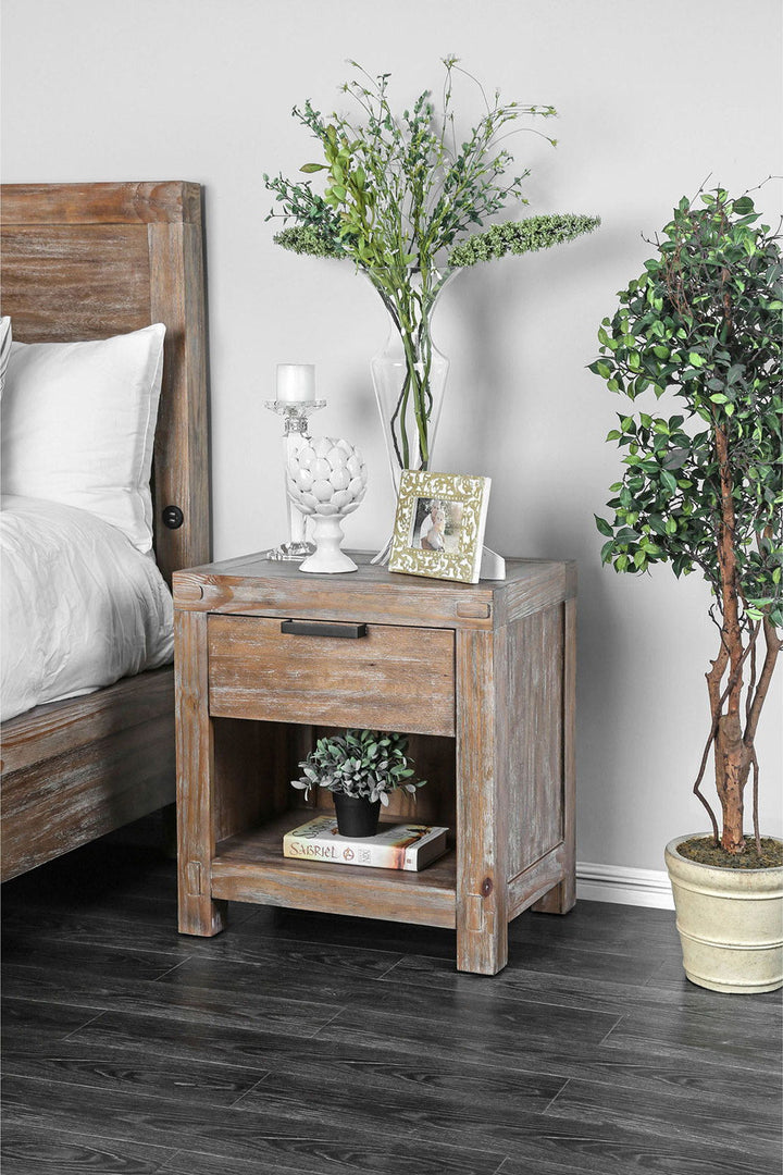 Wynton - Nightstand - Weathered Light Oak