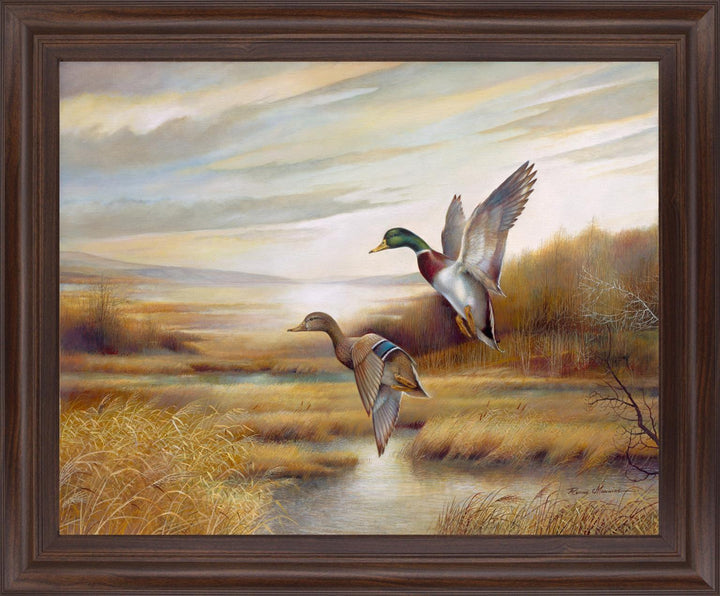 Autumn Marsh Duo - 28" x 34" Framed Wall Art
