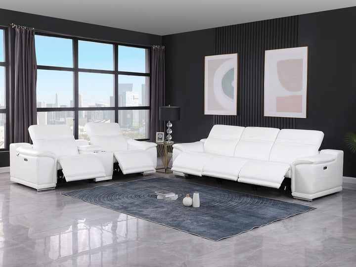 9762 - 6-Piece Modular Power Reclining Sofa And Console Loveseat Set With 5 Power Recliners In
