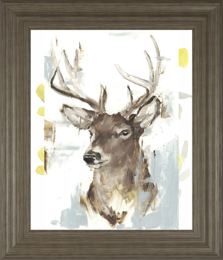 22x26 Modern Deer Mount II By Ethan Harper - Beige