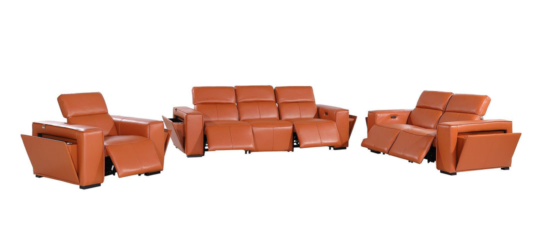 1224 - 6-Piece Modular Power Reclining Sofa, Loveseat &amp; Chair Set In With 5 Power Recliners &amp; Power Headrests
