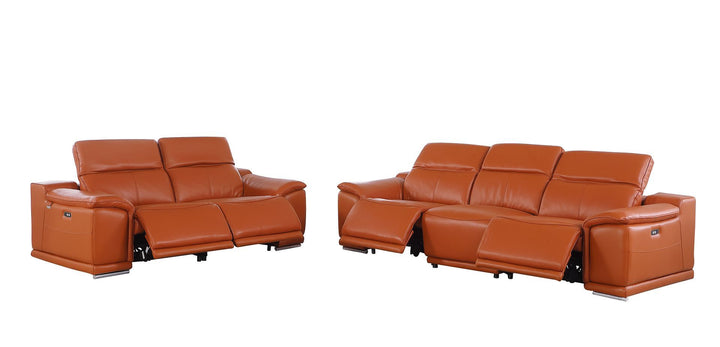 9762 - 5-Piece Modular Power Reclining Sofa And Loveseat Set With 5 Power Recliners In
