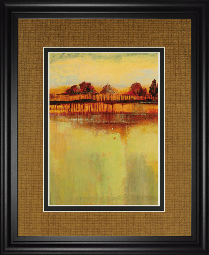 October Sky I By George - Framed Print Wall Art - Orange