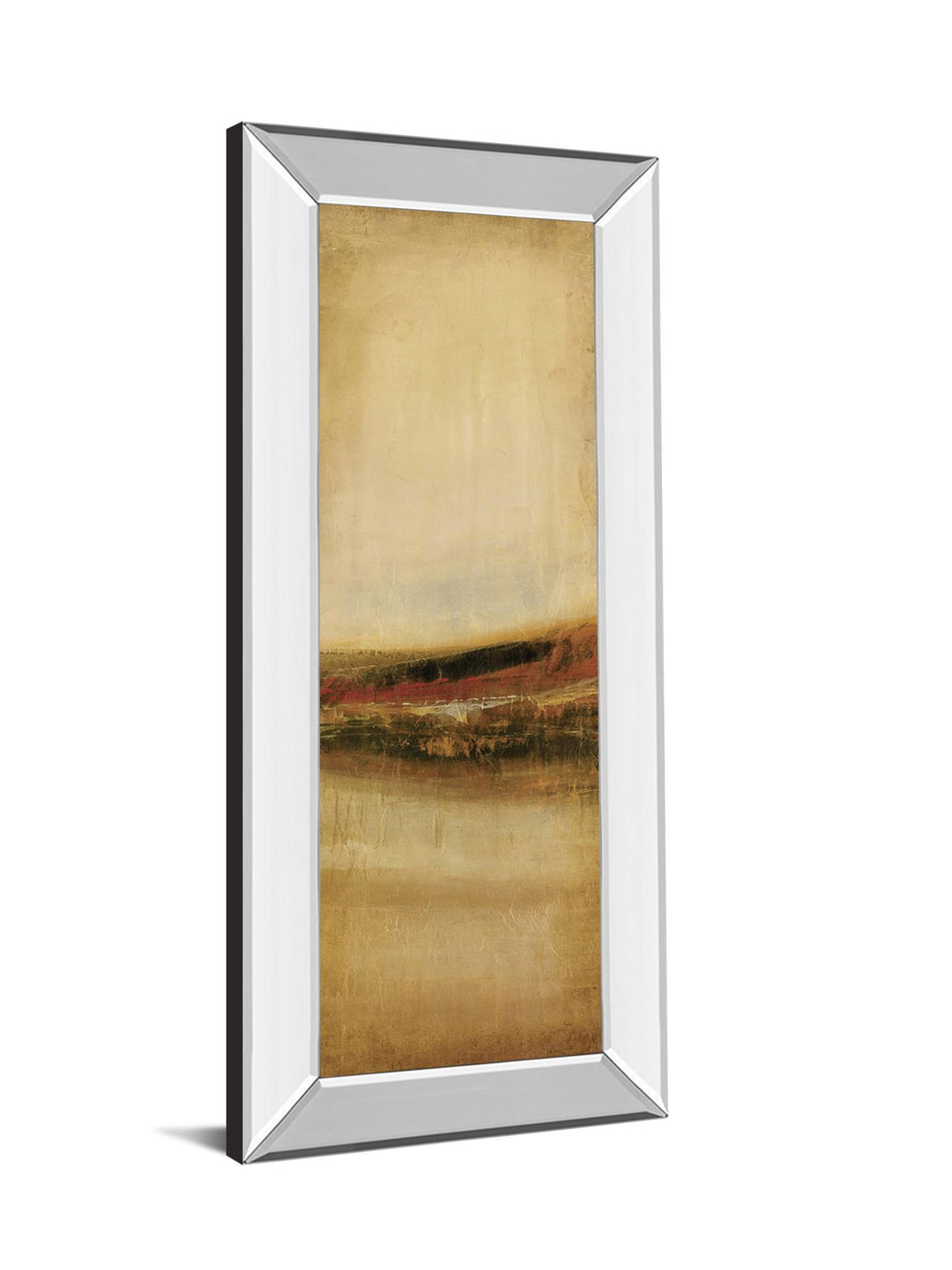 Tall Colour I By Hunter - Mirror Framed Print Wall Art - Beige