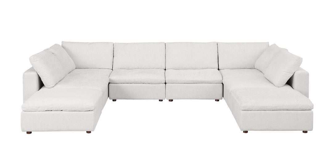 1100 - Top-Grain Italian Leather 8-Piece Sectional With Chaise
