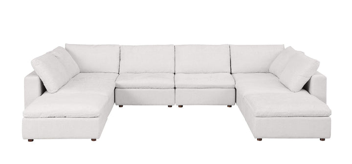 1100 - Top-Grain Italian Leather 8-Piece Sectional With Chaise