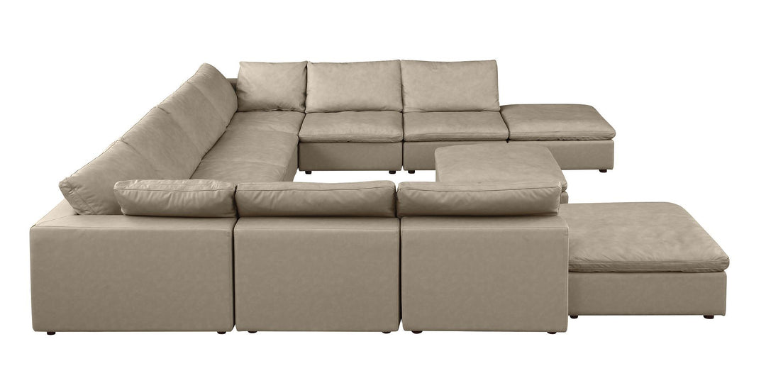 1100 - Top-Grain Italian Leather 11-Piece Sectional With Chaise