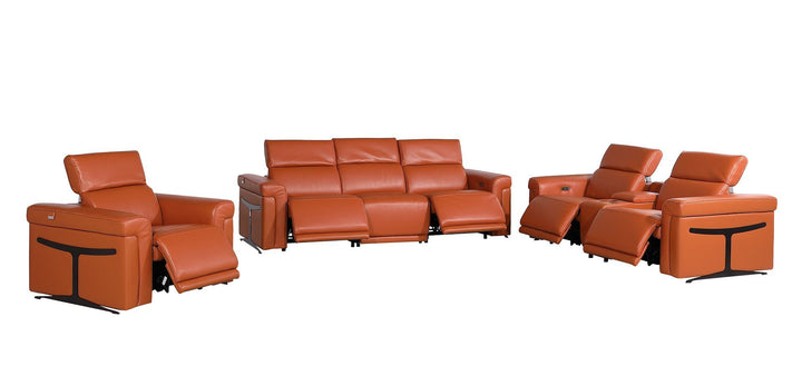 1126 - 7-Piece Modular Power Reclining Sofa, Loveseat &amp; Chair Set In With 5 Power Recliners &amp; Power Headrests